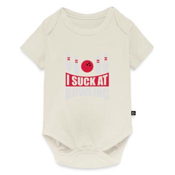 Je suis nul au bowling - Body à manches courtes Premium Bébé - blanc cassé - Devant