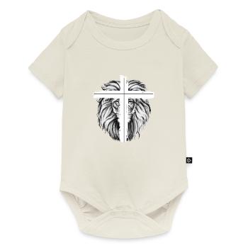 Lion Cross - Baby Premium short-sleeve bodysuit - off white - Front