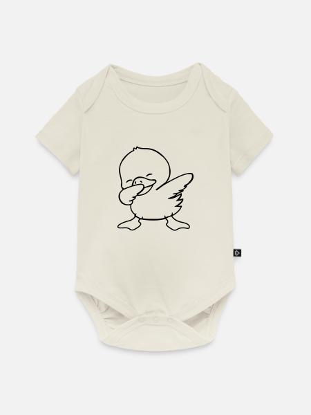 duck dabbing - Baby Premium Kurzarmbody - Naturweiß