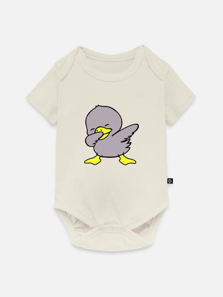 duck dabbing - Baby Premium Kurzarmbody - Naturweiß