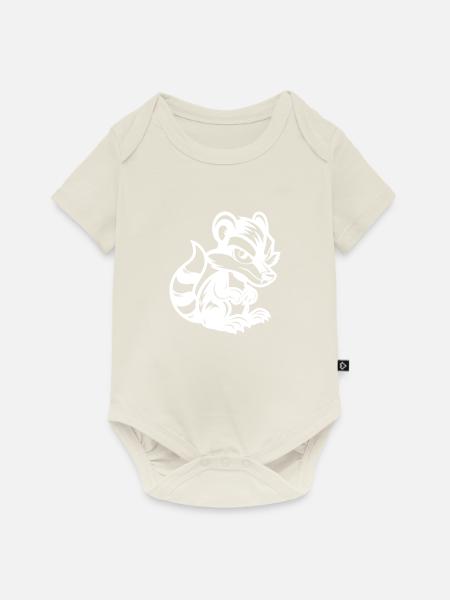 stinktier comic - Baby Premium Kurzarmbody - Naturweiß