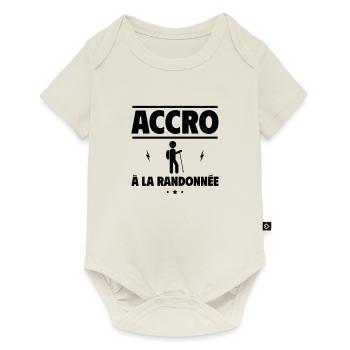 accro à la randonnée - Body à manches courtes Premium Bébé - blanc cassé - Devant