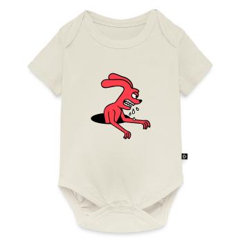 Bunny Hole Monster Evil Ravenous Halloween Drool - Baby Premium short-sleeve bodysuit - off white - Front