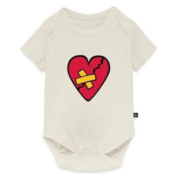 CoeurBrisé - Baby Premium Kurzarmbody - Naturweiß - Vorne