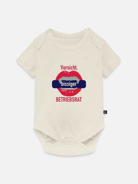 Bissiger Betriebsrat - Baby Premium Kurzarmbody - Naturweiß