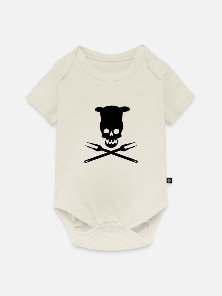 grillen - Baby Premium Kurzarmbody - Naturweiß