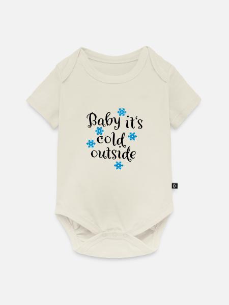 Schnee - Baby Premium Kurzarmbody - Naturweiß