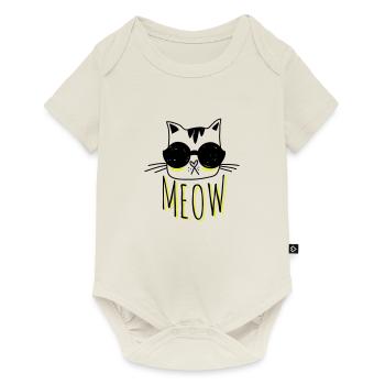 Cool Cat - Baby Premium short-sleeve bodysuit - off white - Front