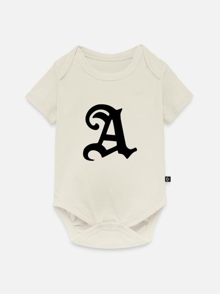A - Baby Premium Kurzarmbody - Naturweiß