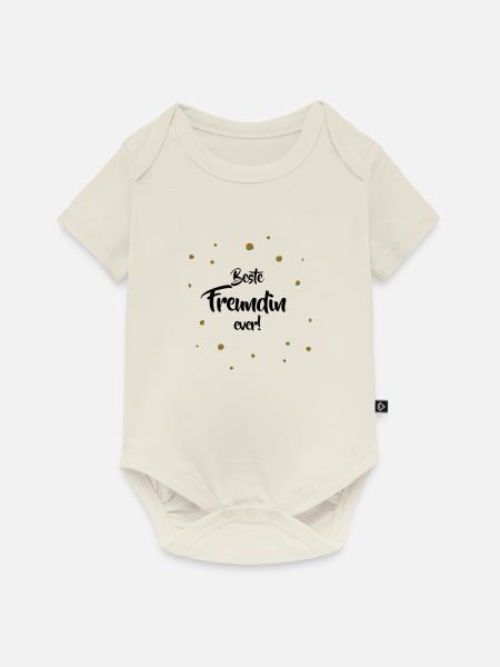 Beste Freundin ever - Baby Premium Kurzarmbody - Naturweiß