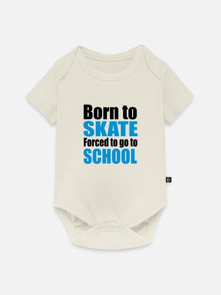 Skateboard - Baby Premium Kurzarmbody - Naturweiß