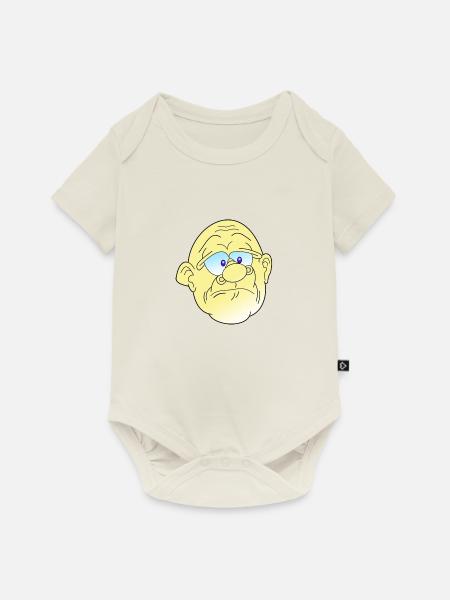 Müder Mann - Baby Premium Kurzarmbody - Naturweiß