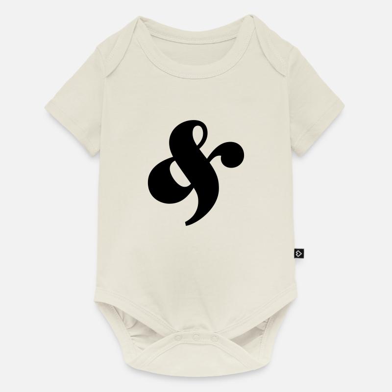 esperluette - Body à manches courtes Premium Bébé - blanc cassé