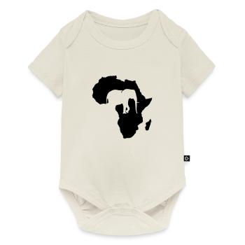 L'éléphant d'Afrique - Body à manches courtes Premium Bébé - blanc cassé - Devant