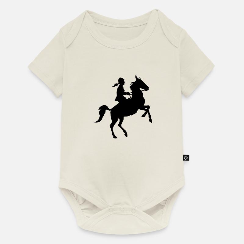 Cavalière - Body à manches courtes Premium Bébé - blanc cassé