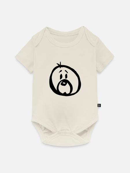 SEAL-Logo - Baby Premium Kurzarmbody - Naturweiß