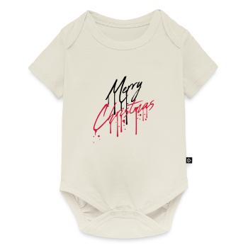 drop graffiti design cool have a merry christma - Baby Premium short-sleeve bodysuit - off white - Front