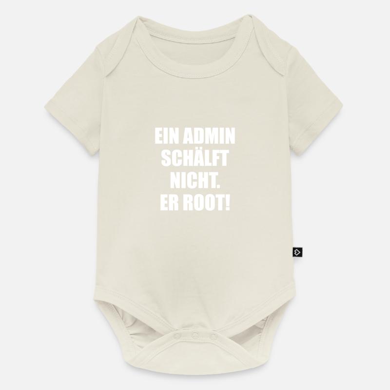 linux unix windows pc admin Spruch lustig - Baby Premium Kurzarmbody - Naturweiß