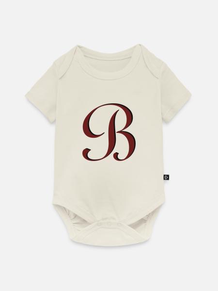 B - Baby Premium Kurzarmbody - Naturweiß