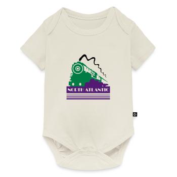 North Atlantic Art Deco Railway - Baby Premium short-sleeve bodysuit - off white - Front
