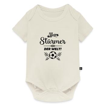 der beste stürmer - Baby Premium Kurzarmbody - Naturweiß - Vorne