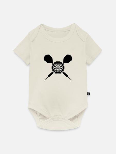 darts design - Baby Premium Kurzarmbody - Naturweiß