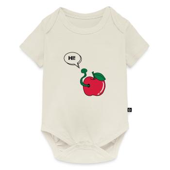 wurm_hi_02 - Baby Premium short-sleeve bodysuit - off white - Front