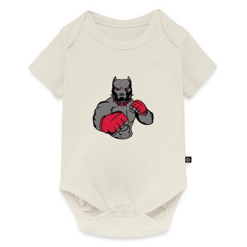 pitbull_fighter_002 - Baby Premium short-sleeve bodysuit - off white - Front
