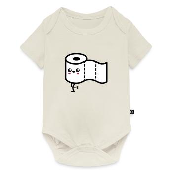 papier toilette - Body à manches courtes Premium Bébé - blanc cassé - Devant