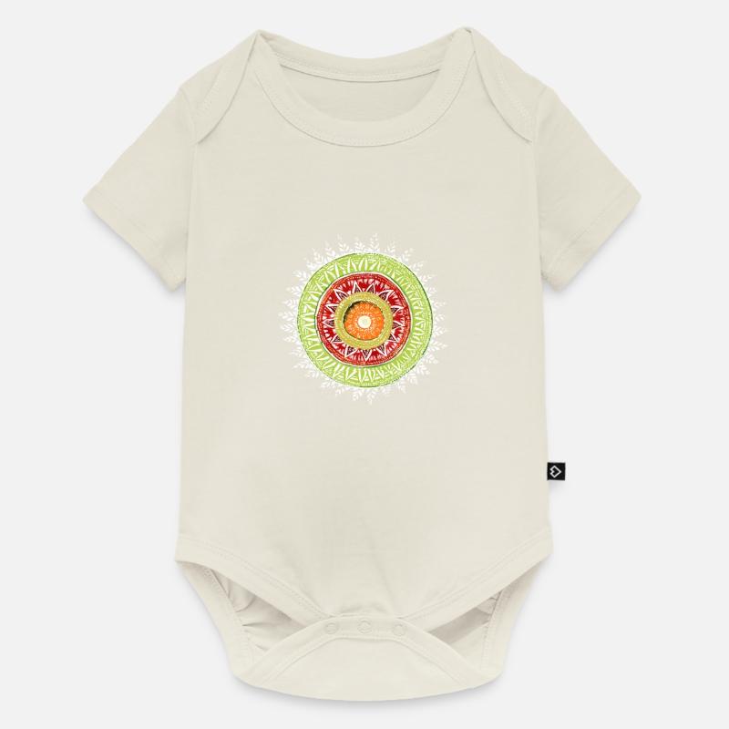 Cercle Shamane - Body à manches courtes Premium Bébé - blanc cassé