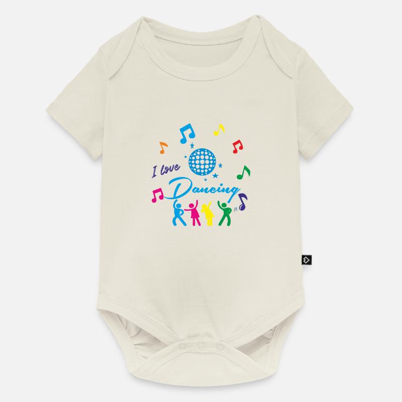 J'aime danser - Body à manches courtes Premium Bébé - blanc cassé