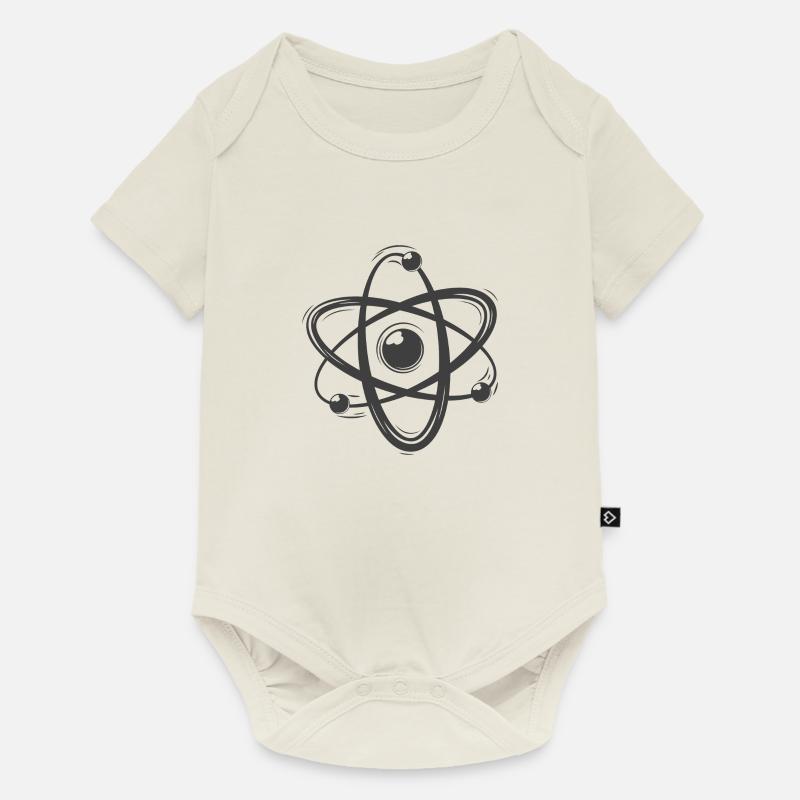 Atom - Baby Premium Kurzarmbody - Naturweiß