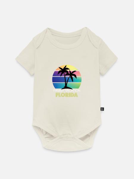 nach Florida gehen - Baby Premium Kurzarmbody - Naturweiß