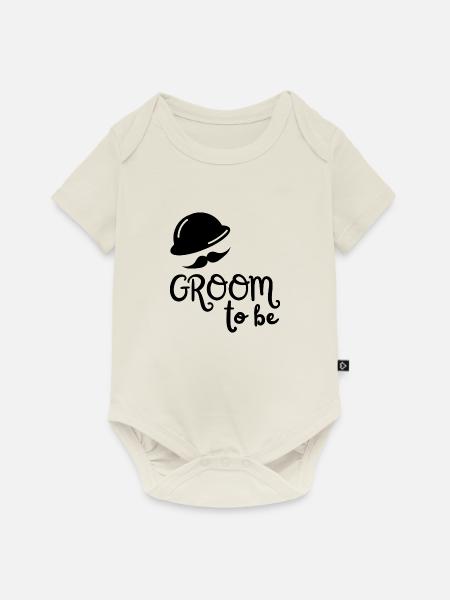 Groom to be - Junggesellenabschied - Baby Premium Kurzarmbody - Naturweiß