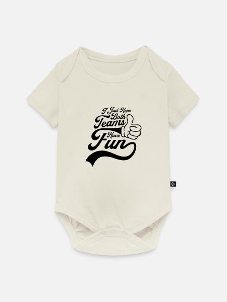 Both Teams Have Fun - Baby Premium Kurzarmbody - Naturweiß