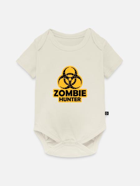 zombie hunter Halloween Zitat - Baby Premium Kurzarmbody - Naturweiß