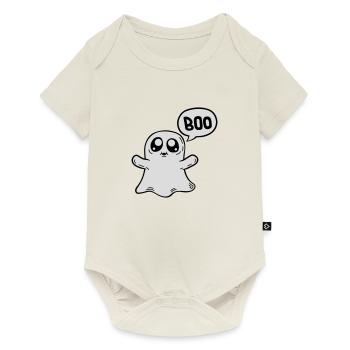 Petit fantôme doux - Body à manches courtes Premium Bébé - blanc cassé - Devant