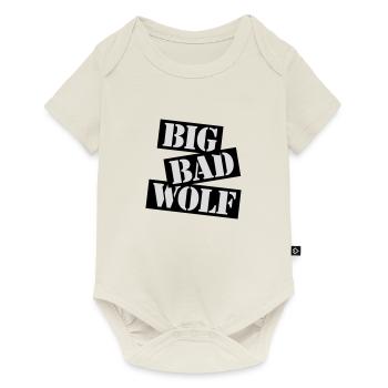 Citation du Grand Méchant Loup - Body à manches courtes Premium Bébé - blanc cassé - Devant
