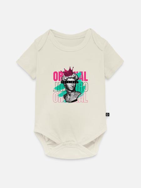 Dude Skulptur - Baby Premium Kurzarmbody - Naturweiß
