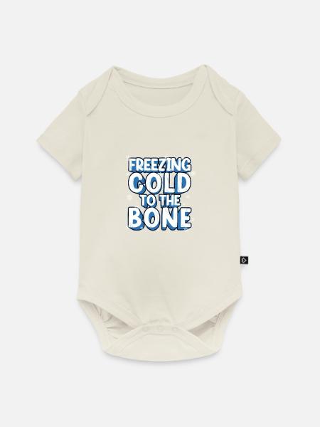Feezing - Cold to the bone, - Baby Premium Kurzarmbody - Naturweiß