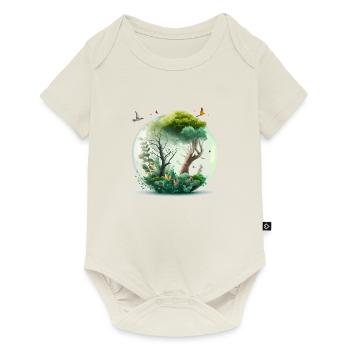 The miniature forest - Baby Premium short-sleeve bodysuit - off white - Front