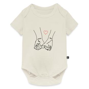 Hands Love - Baby Premium short-sleeve bodysuit - off white - Front