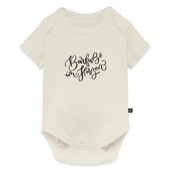 Barfuß im Herzen - Baby Premium Kurzarmbody - Naturweiß - Vorne