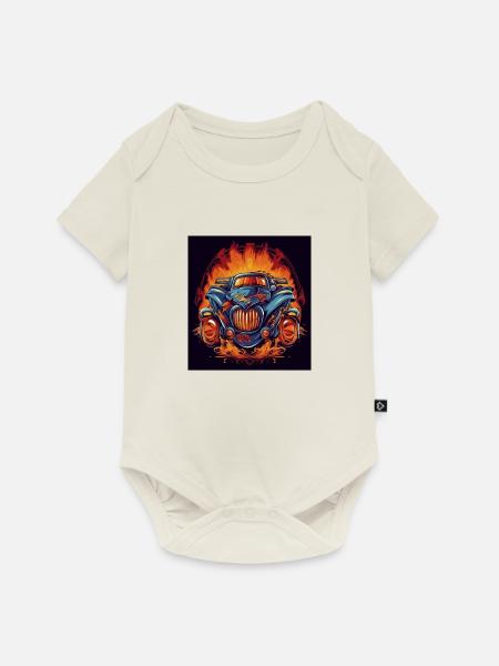 Turbo atomic 4 - Baby Premium Kurzarmbody - Naturweiß