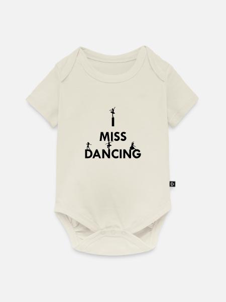 Dancing Dance Music - Baby Premium Kurzarmbody - Naturweiß