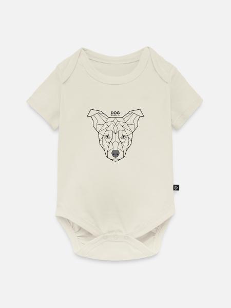 Dog - Baby Premium Kurzarmbody - Naturweiß