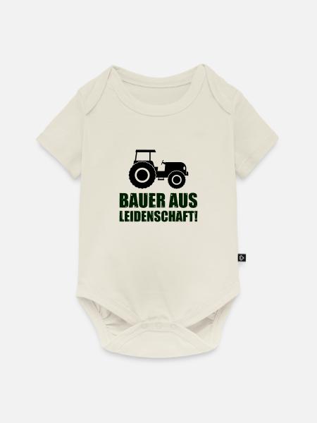 bauer aus leidenschaft - Baby Premium Kurzarmbody - Naturweiß