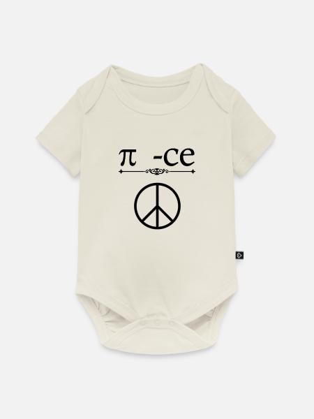 Peace-Formel - Baby Premium Kurzarmbody - Naturweiß