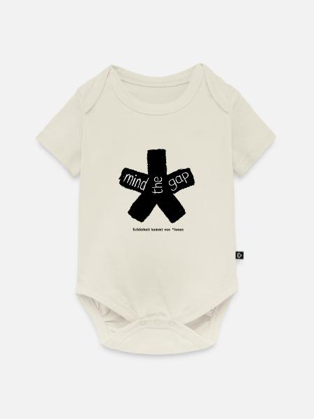 blockedTitle - Baby Premium Kurzarmbody - Naturweiß