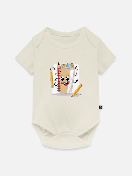 Der Sketch Master - Baby Premium Kurzarmbody - Naturweiß